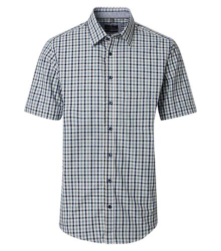 Freizeithemd Kurzarm XXL Comfort Fit - Blau