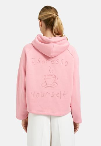 Boxy Hoodie Embroidery XL - Bubblegum