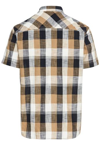 Geruit kort mouw shirt gemaakt van puur katoen