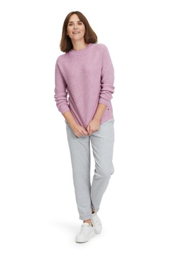Strickpullover 46 Gerade - Lilac Melange