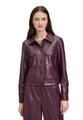 Lederjacke 36 Lässig - Dark Aubergine