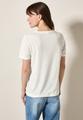 Ausbrenner-Shirt mit Wording S - Vanilla White