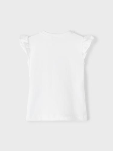 NBFJALLIE SS TOP BOX 62 Normal geschnitten - Bright White