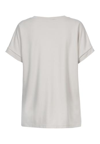 Shirt COOL SUMMER mit Saumschlitz 40 - Cream