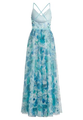 Abendkleid 40 Figurumspielend - White/mint