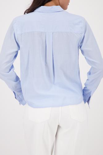 Bluse mit Hemdkragen 38 - Light Sky