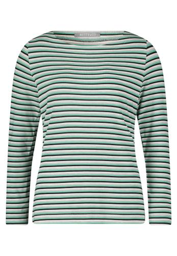 Ringelshirt S Gerade - Grün/schwarz