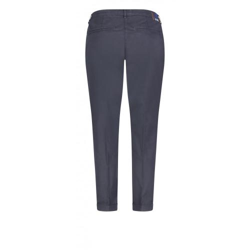 MAC JEANS - CHINO turn up, Authentic stretch gabardi 198r blau