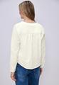 Bluse mit V-Neck und Stickerei 38 - Off White