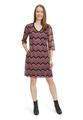 Basic-Kleid 40 A-Linie - Pink/schwarz