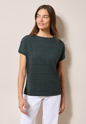 T-Shirt mit Lochmuster