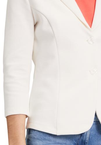 Jerseyjacke 38 Tailliert - Rohweiß