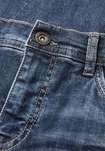 Jeans mit Gallonstreifen 28/30 - Medium Blue Soft Washed
