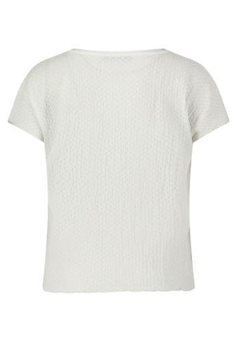 Strukturshirt 38 Lässig - Rohweiß