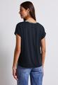 V-Neck Shirt mit Snake Print 40 - Arona Blue