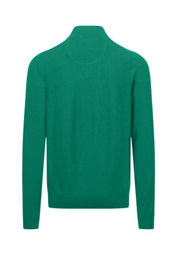 Troyer-Zip, Structure XL Casual Fit - Grass Green
