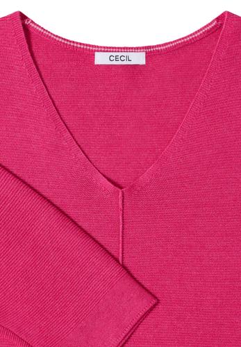3/4-Arm Pullover mit Struktur