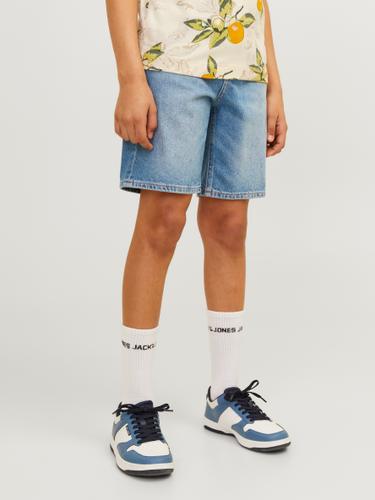 JJICHRIS JJORIGINAL SHORTS MF 920 SN JNR 164 Locker geschnitten - Blue Denim