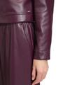 Lederjacke 36 Lässig - Dark Aubergine