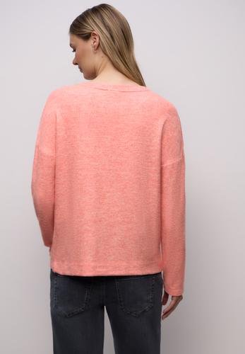 Softes Shirt mit Knöpfen 38 - Striking Coral Mel.