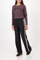 Langarmshirt mit Strassakzenten 42 - Brownie