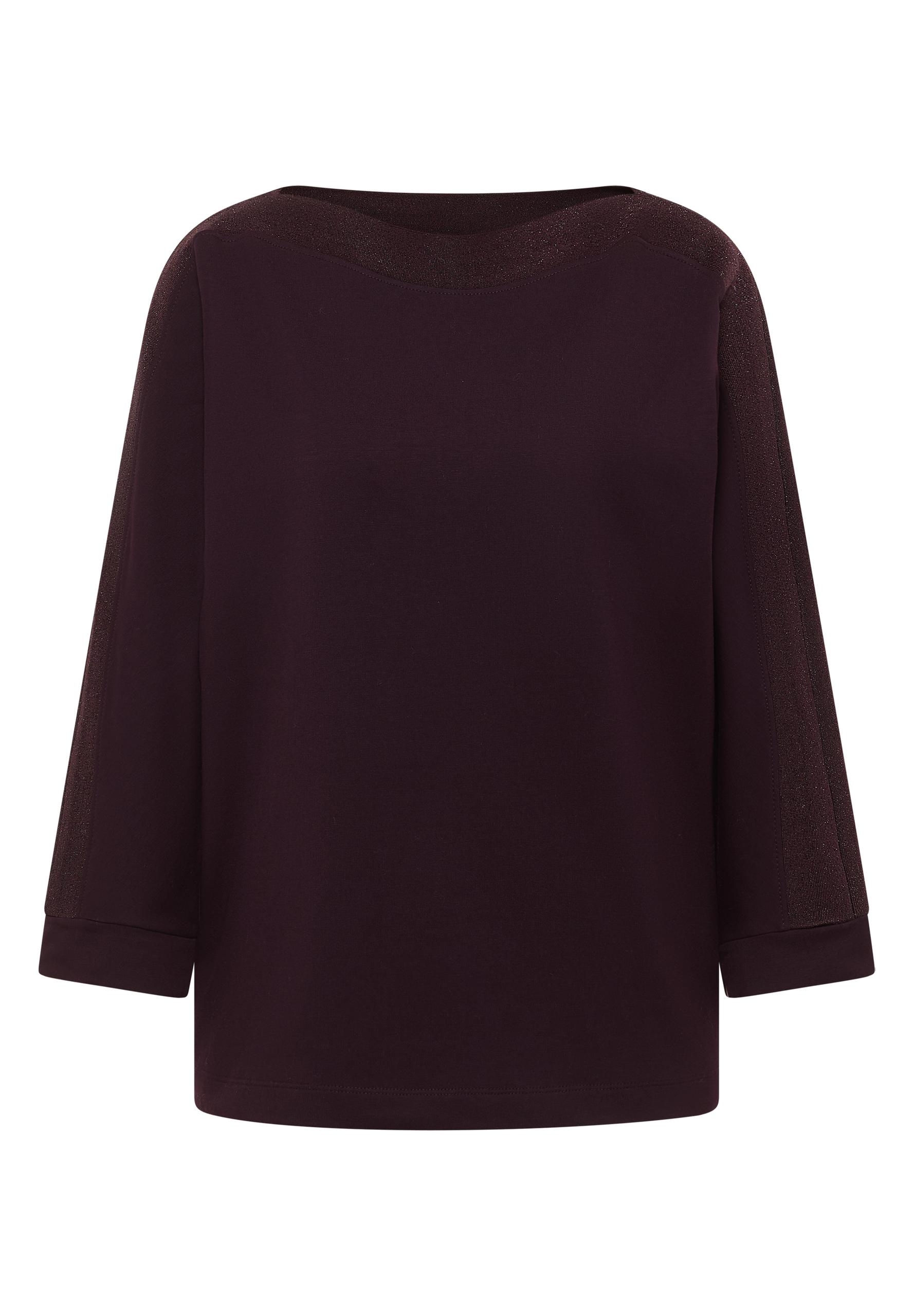 Batwing Shirt mit Tape S - Eggplant Red