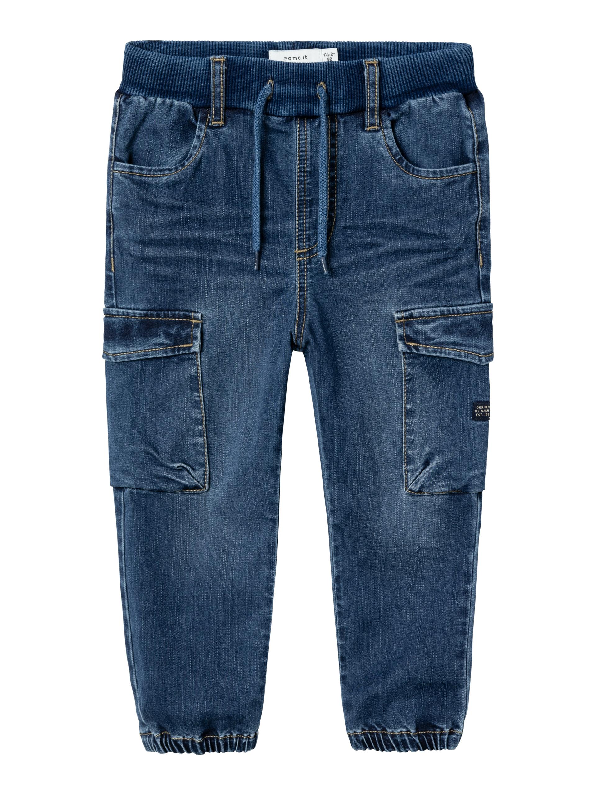 NMMBEN BAGGY R CARGO JEANS 9770-YT NOOS 98 Baggy Fit - Dark Blue Denim