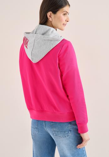 Blouson mit abnehmbarer Sweat-Kapuze XL - Beetroot Pink