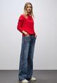 Jeans mit Gallonstreifen 28/30 - Medium Blue Soft Washed
