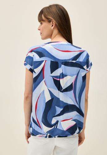 Gemustertes Blusenshirt S - Urban Navy Blue