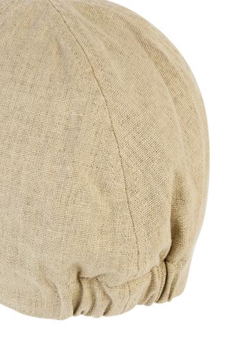 Flat Cap mit Gummizug Beige M