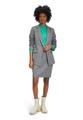 Longblazer 42 Leicht tailliert - Grau/schwarz