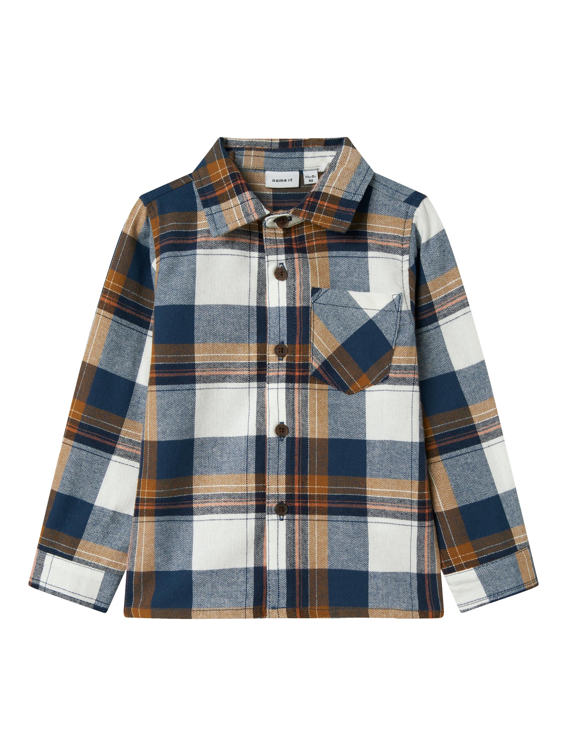 NMMOWENTA LS NREG SHIRT 110 Normal geschnitten - Insignia Blue