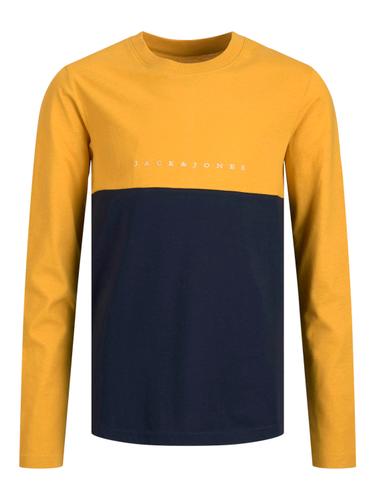 JORCOPENHAGEN BLOCK LS TEE CREW NECK JNR 152 Normal geschnitten - Golden Rod