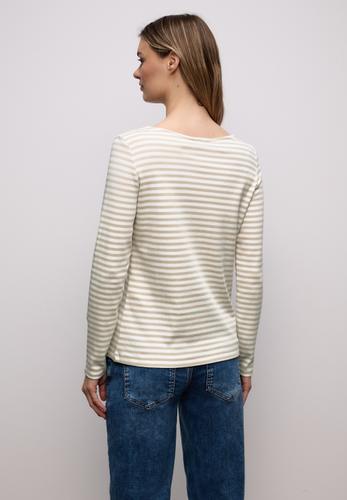 Gestreiftes T-Shirt 42 - Cotton Beige