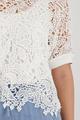 Pullover mit Spitzenmuster 36 - Cream