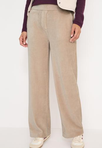 Wide Leg Cordhose XL/30 - Silvery Beige