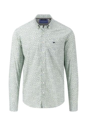 Modern Prints, B.D., 1/1 M Casual Fit - Leaf Green