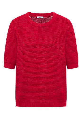 Kurzarm Pullover mit Struktur