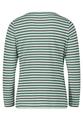 Ringelshirt S Gerade - Grün/schwarz