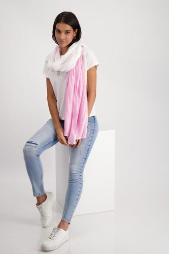 Schal mit Batikverlauf OS - Bubblegum Gemustert