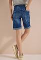 Slim Leg Jeansshorts im Casual Fit 29 - Mid Blue Used Wash