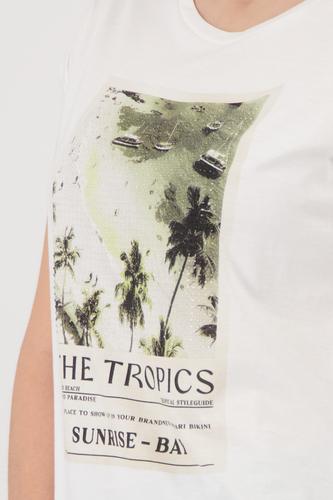 T-Shirt mit Print 46 - Cream