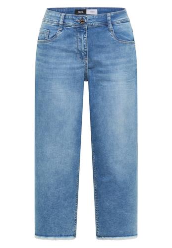 3/4 Wide Leg Jeans im Loose Fit 33/3/4 Hosen - Light Blue Washed