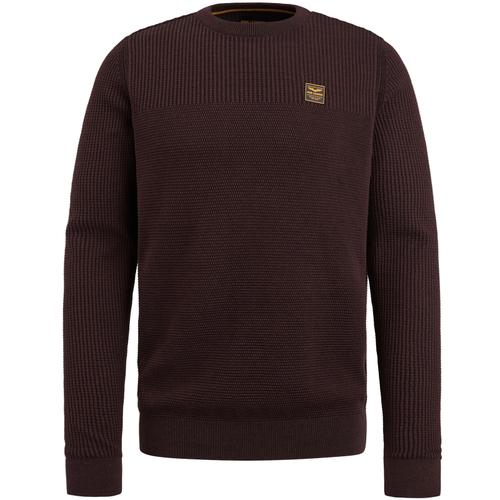 Crewneck cotton plated M Regular Fit - Fudge