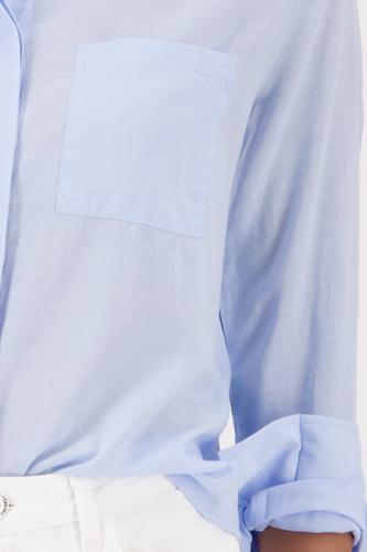 Bluse mit Hemdkragen 38 - Light Sky