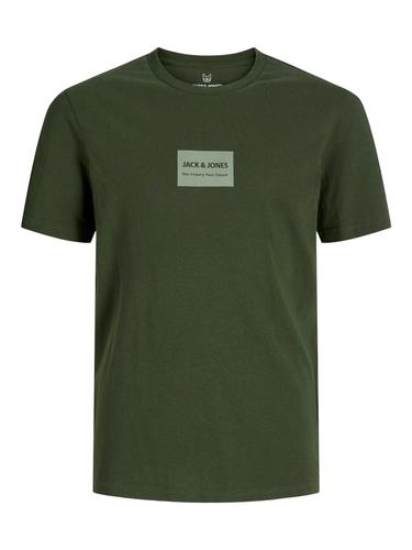 JJHAKKAI TEE SS CREW NECK JNR 176 Locker geschnitten - Kombu Green
