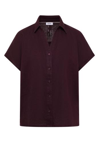 Dropped Shoulder Bluse aus Leinen