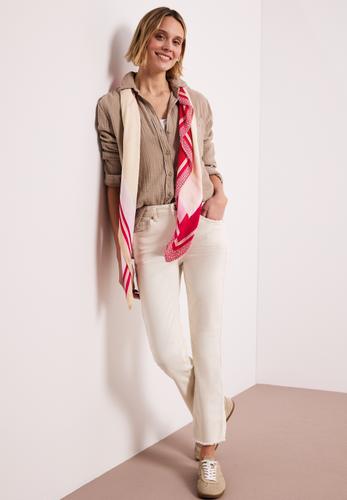 Tuch aus Modal mit Wording One size - Salsa Red