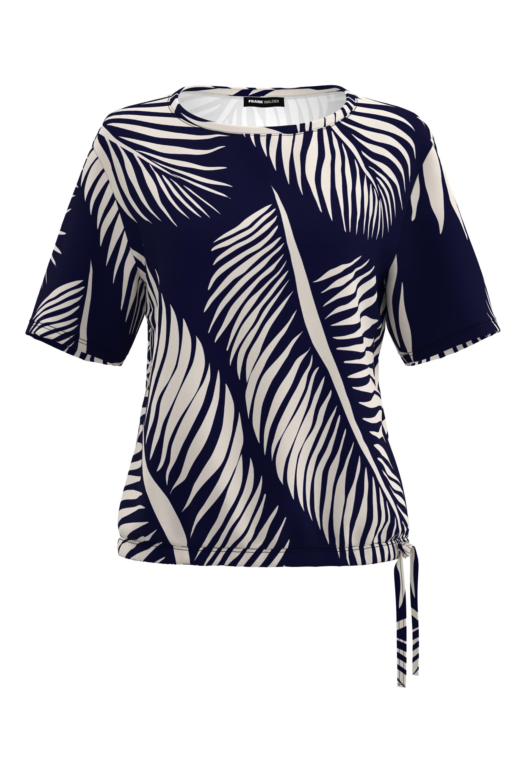 Shirt COOL SUMMER mit Tunnelzugdetail 42 - Ecru/ink